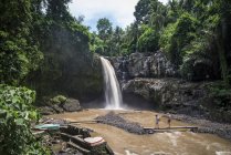 Vista panorámica de la cascada de tegenungan, Ubud, Bali, Indonesia - foto de stock