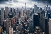 Vue panoramique du paysage urbain de Manhattan, New York, États-Unis — Photo de stock