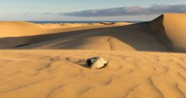 Живописный вид на пустынный ландшафт, Сан-Феломе-де-Тирао, Гран-Канария, Канарские острова, Испания — стоковое фото