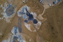 Aerial view of Hoverer Geothermal Area, Northeast Iceland — Stock Photo