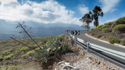 Scenic view of Mountain road, Santa Lucia de Tirajana, Canary Islands, Spain — Stock Photo