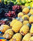 Close-up view of fruits in a street market — Stock Photo