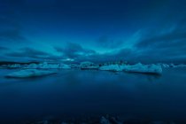 Polarlichter über Jokulsarlon — Stockfoto
