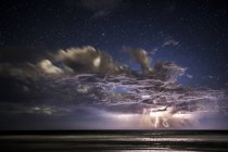 Vista panorâmica da tempestade no mar, Moreton Island, Queensland, Austrália — Fotografia de Stock