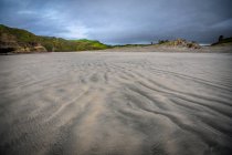 Vista panorâmica da praia vazia, Abel Tasman National Park, South Island, Nova Zelândia — Fotografia de Stock
