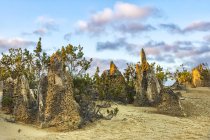 Vista panorâmica de The Pinnacles, Nambung National Park, Austrália Ocidental, Austrália — Fotografia de Stock