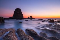 Scenic view of Papuma beach at sunrise, Jember, East Java, Indonesia — Stock Photo