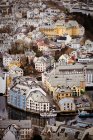 Aerial cityscape, Alesund, More og Romsdal, Norway — Stock Photo
