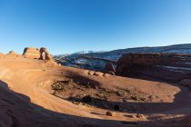 Arc délicat dans le parc national des Arches, Moab, Utah, USA — Photo de stock