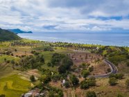Vista aérea de la playa de Torok, Lombok, Indonesia - foto de stock