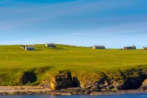 Abandoned Buildings on an Island in the Pentland Firth, Scotland, UK — Stock Photo