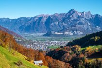 Mels Dorf, Sarganserland, St. Gallen, Schweiz — Stockfoto
