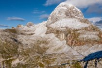 Passo di montagna nella catena montuosa del Mangart, Alpi Giulie, Slovenia — Foto stock
