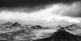 Dramatische Berglandschaft, Süd-Zentral-Island, Island — Stockfoto
