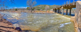 Dry Beaver Creek Bridge, Sedona, Arizona, USA — Foto stock