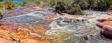 Red Rapids, Dry Beaver Creek, Woods Canyon, Sedona, Arizona, USA — Stock Photo