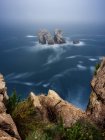 Urro del Manzano sea stacks, Costa Quebrada, Cantabria, Espanha — Fotografia de Stock