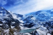 Lago alpino em paisagem montanhosa, Geleira Stein, Berna, Suíça — Fotografia de Stock
