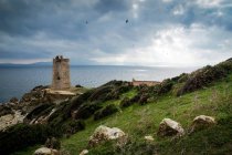 Torre de Guadalmesi perto de Tarifa, Cádiz, Andaluzia, Espanha — Fotografia de Stock