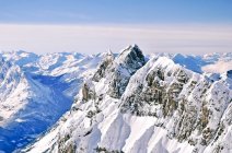 Vue paysage de montagne depuis le mont Titlis, Suisse — Photo de stock