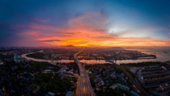 Vista aérea de Butterworth, Seberang Perai, Penang, Malasia - foto de stock
