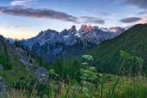 Cristallo Mountain Group, Cortina d 'Ampezzo, Belluno, Veneto, Itália — Fotografia de Stock