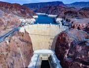 Complexo de barragem Hover no Rio Colorado, Nevada, EUA — Fotografia de Stock