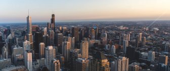 Paisagem urbana aérea, Chicago, Illinois, EUA — Fotografia de Stock
