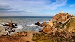 Farol de Cabo de Gata, Cabo de Gata, Almeria, Andaluzia, Espanha — Fotografia de Stock