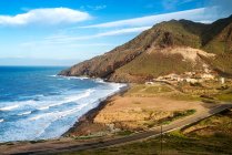 Arial Blick auf Strand, Cabo de Gata, Almeria, Andalusien, Spanien — Stockfoto
