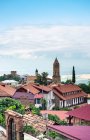 Stadtbild aus der Luft, Sighnaghi, Kacheti, Georgien — Stockfoto