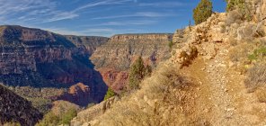Hermit Creek Canyon viewed from Hermit Trail, Grand Canyon, Grand Canyon National Park, Arizona, USA — Stock Photo