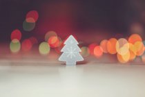 Christmas tree decoration and bokeh — Stock Photo