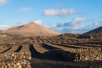 La Geria landscape, Lanzarote, Canary Islands, Spain — Stock Photo