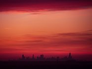Ciudad skyline al amanecer, Chicago, Illinois, EE.UU. - foto de stock