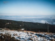 Vista sul paesaggio urbano dalle montagne, Bulgaria — Foto stock