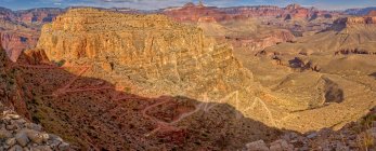 Luftaufnahme des South Kaibab Trail, Grand Canyon, Arizona, USA — Stockfoto