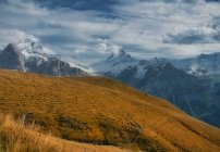 Vue sur le paysage montagneux depuis Mt First, Grindelwald, Suisse — Photo de stock
