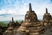 Stupa al Tempio di Borobudur, Magelang, Giava orientale, Indonesia — Foto stock