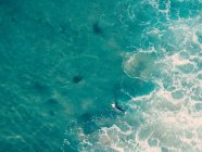 Vista aérea de um surfista, Barwon Heads, Península Bellarine, Victoria, Austrália — Fotografia de Stock