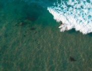 Luftaufnahme eines Surfers, Barwon Heads, Bellarine Peninsula, Victoria, Australien — Stockfoto