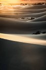 Mesquite Flat Sand Dunes all'alba, Death Valley National Park, California, Stati Uniti — Foto stock