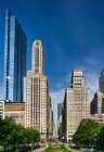 West Washington Street vom Millennium Park, Chicago, Illinois, Vereinigte Staaten — Stockfoto
