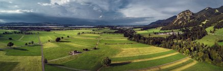 Сельский пейзаж, Швангау, Бавария, Германия — стоковое фото