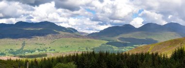 Paysage de montagne, Rob Roy Way, Écosse, Royaume-Uni — Photo de stock