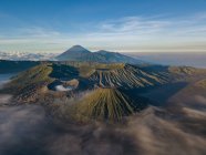 Vue aérienne du mont Bromo, Java Est, Indonésie — Photo de stock