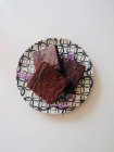 Gâteaux au chocolat dans une assiette — Photo de stock