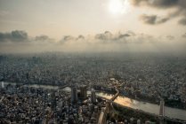 Воздушный город, Токио, Хонсю, Япония — стоковое фото