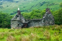 Abandonada casa de pedra, Ilha de Arran, Escócia, Reino Unido — Fotografia de Stock