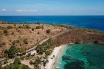 Vista aérea da Praia de Kecinan, Lombok, Indonésia — Fotografia de Stock